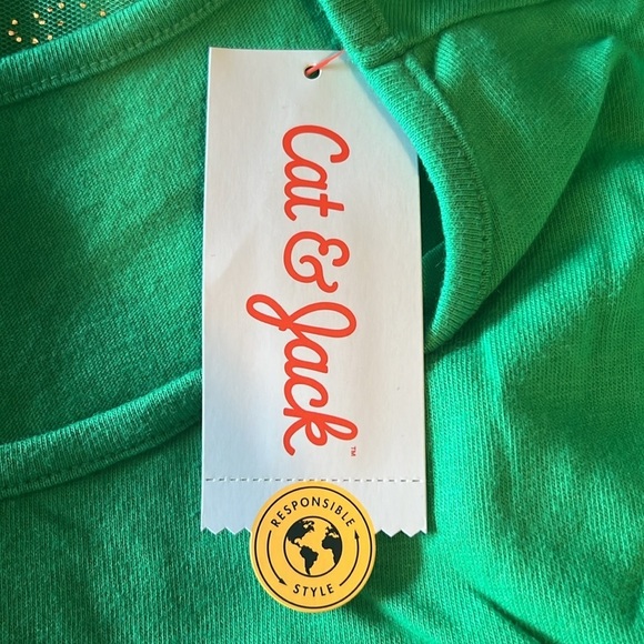 NWT Cat & Jack Girls Green St Patty Days Dress AA1 - Picture 5 of 6